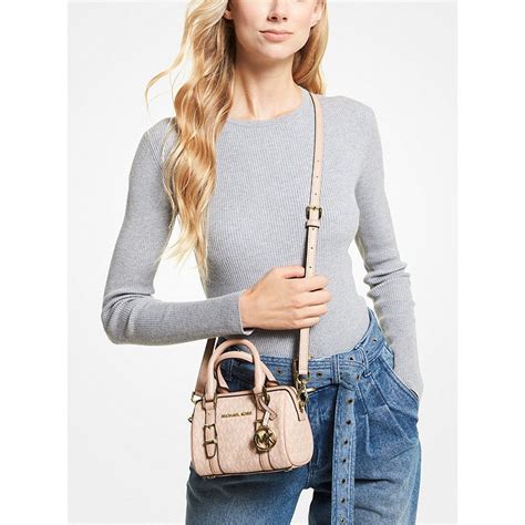 michael michael kors bedford legacy extra-small logo duffel crossbody bag|Bedford Legacy Extra.